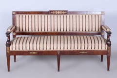 Empire Mahogany Sofa, Restored, Original Upholstery, France, 1860s