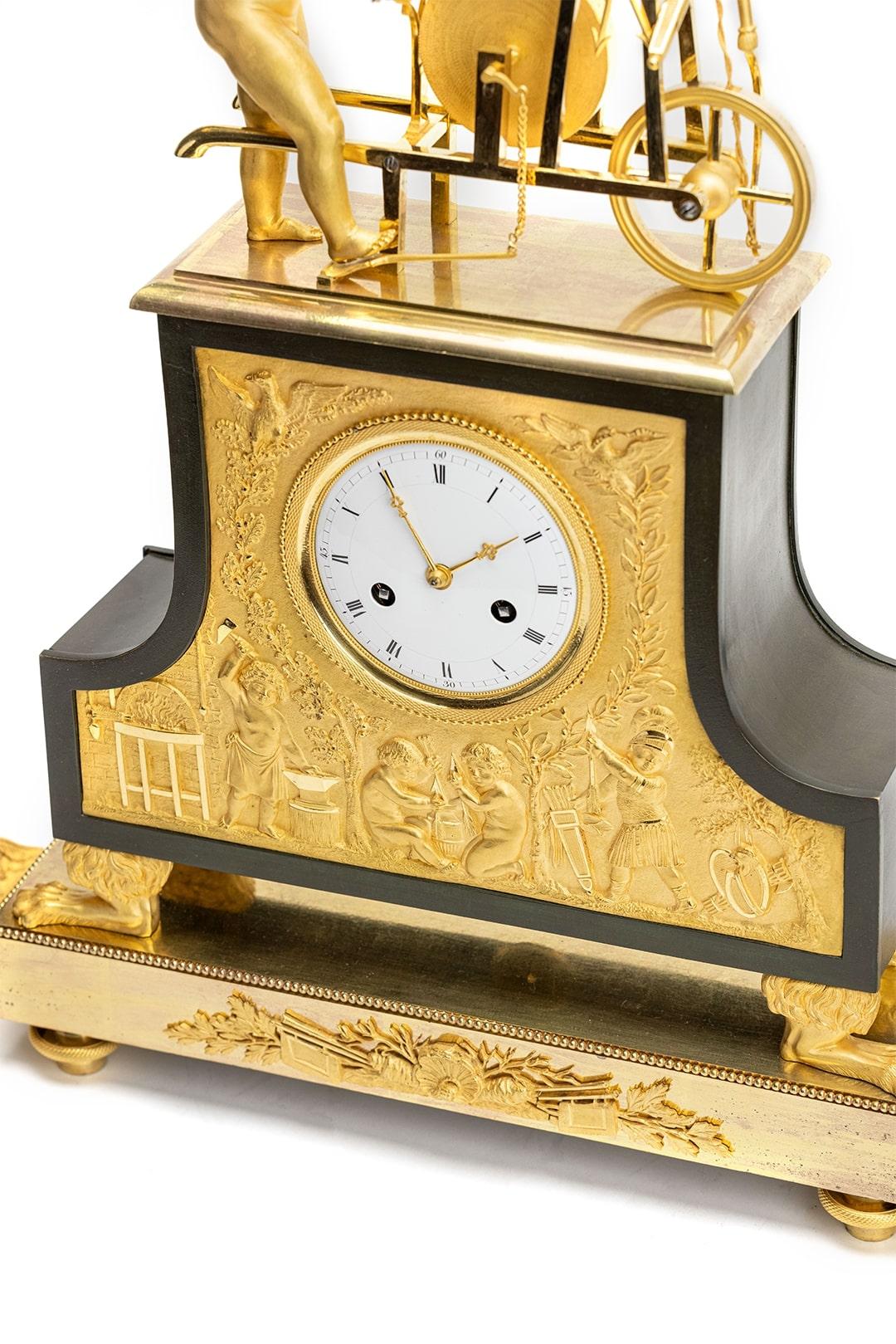 French Empire mantel clock For Sale