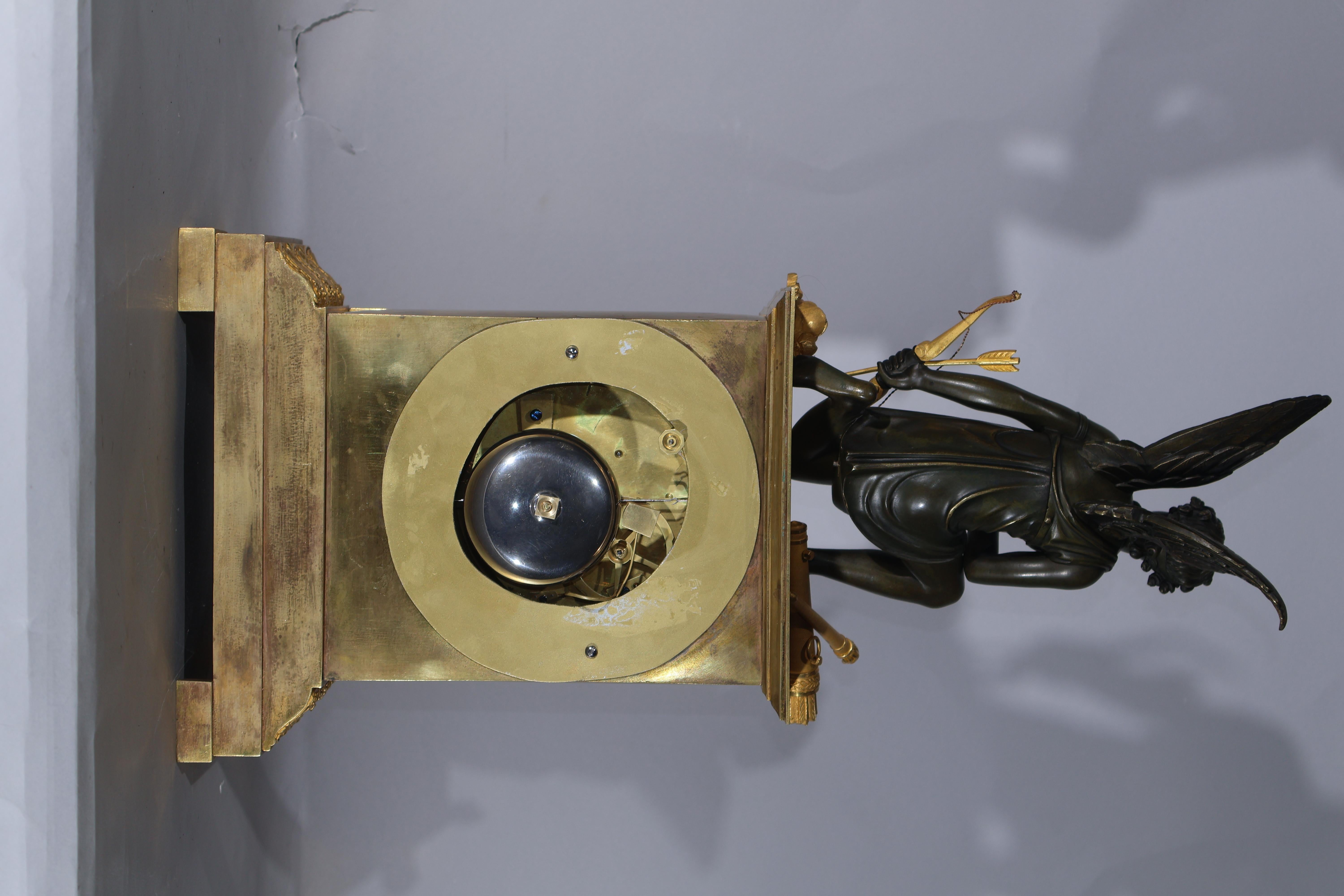Empire Mantel Clock In Good Condition For Sale In Atlanta, GA