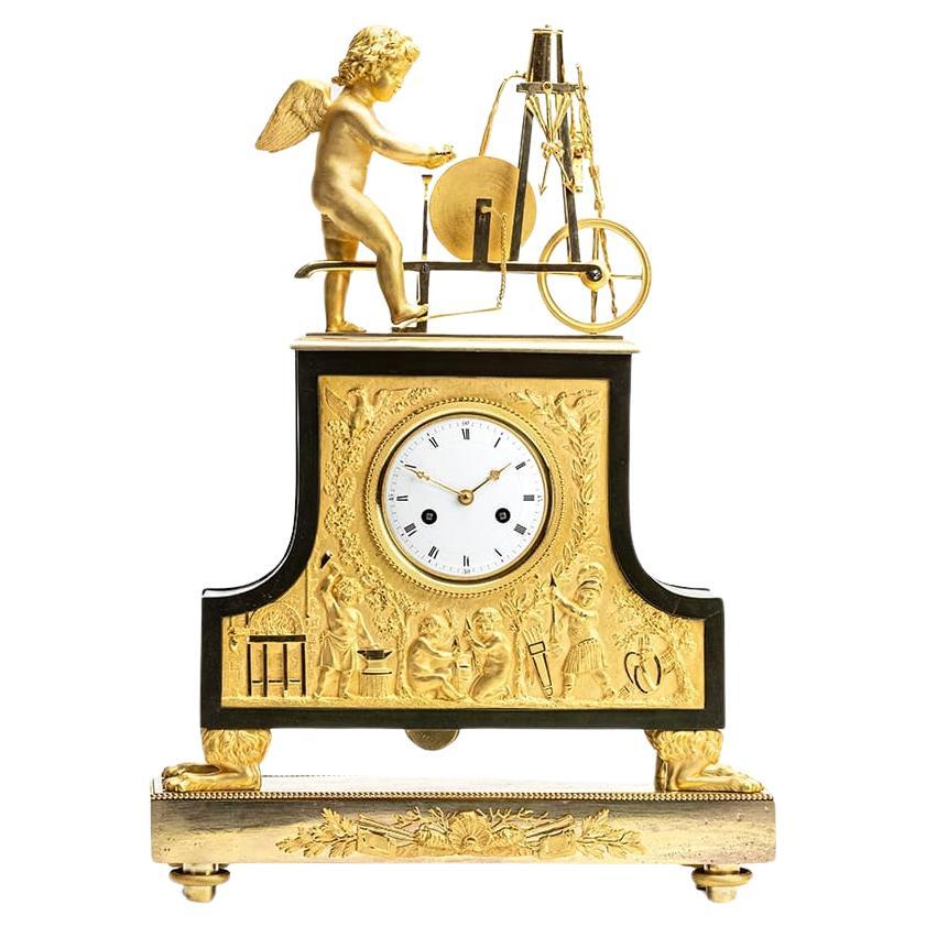 Empire mantel clock