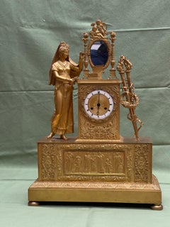 Empire Mantel Clock in Mercury-Gilt Bronze, France, early 19th century