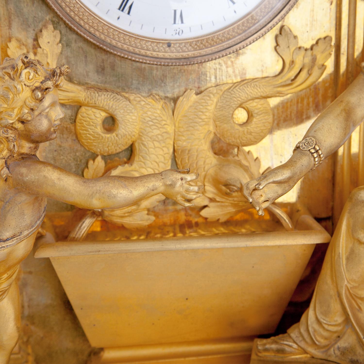 Empire Mantel Clock, Paris, circa 1820 10