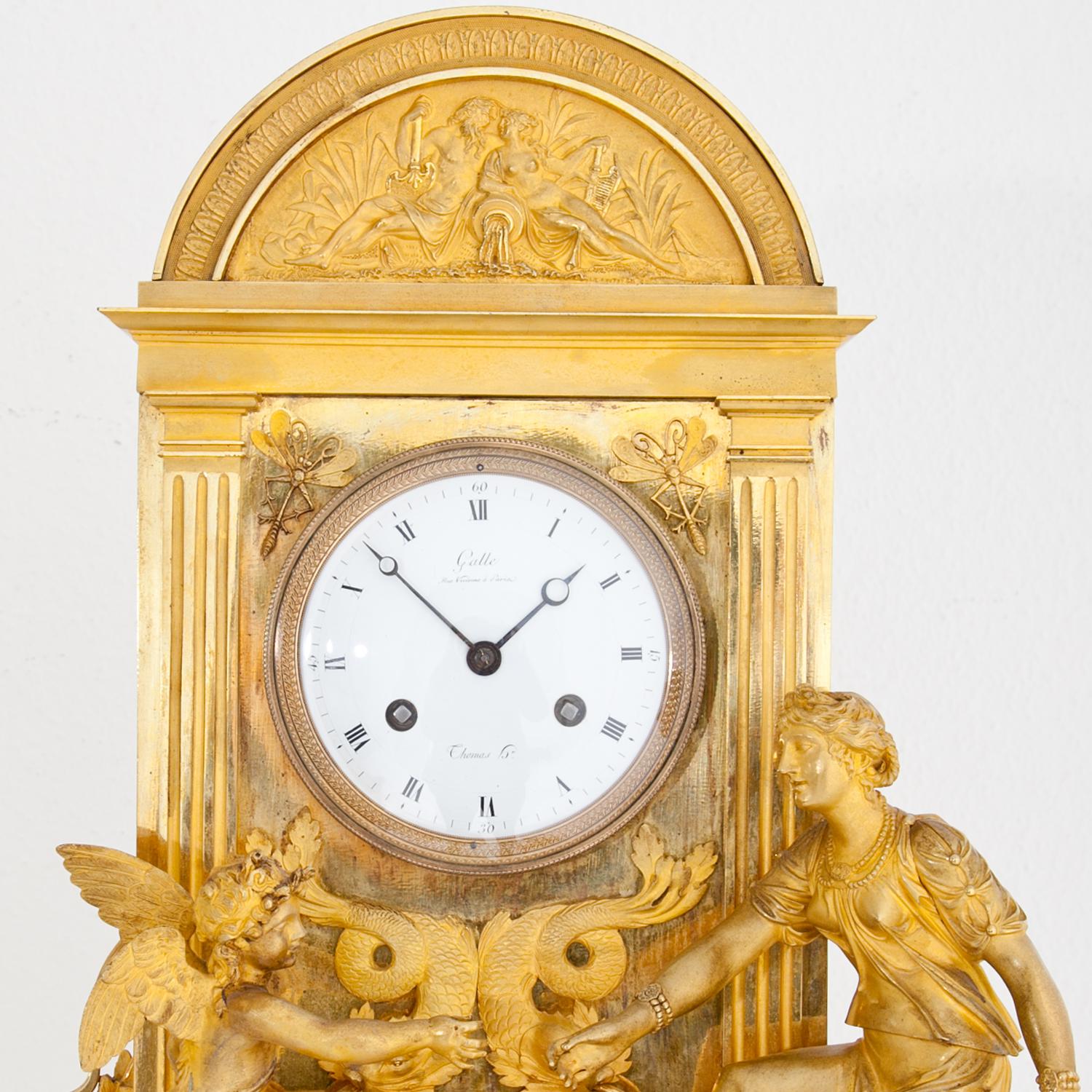 Empire Mantel Clock, Paris, circa 1820 In Good Condition In Greding, DE