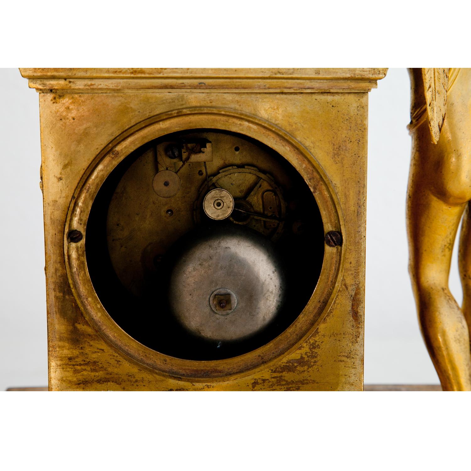 Empire Mantel Clock with Cupid, France, First Quarter of the 19th Century 9
