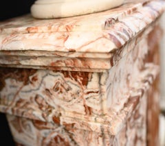 Empire Marble Pedestal Stand Column Table