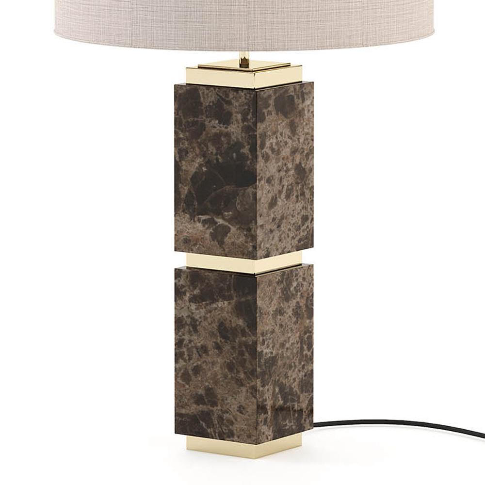 Portuguese Empire Marble Table Lamp For Sale