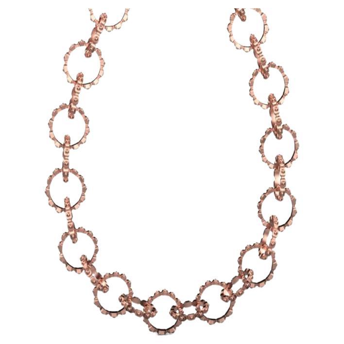 Empire Necklace, 18k Rose Gold For Sale