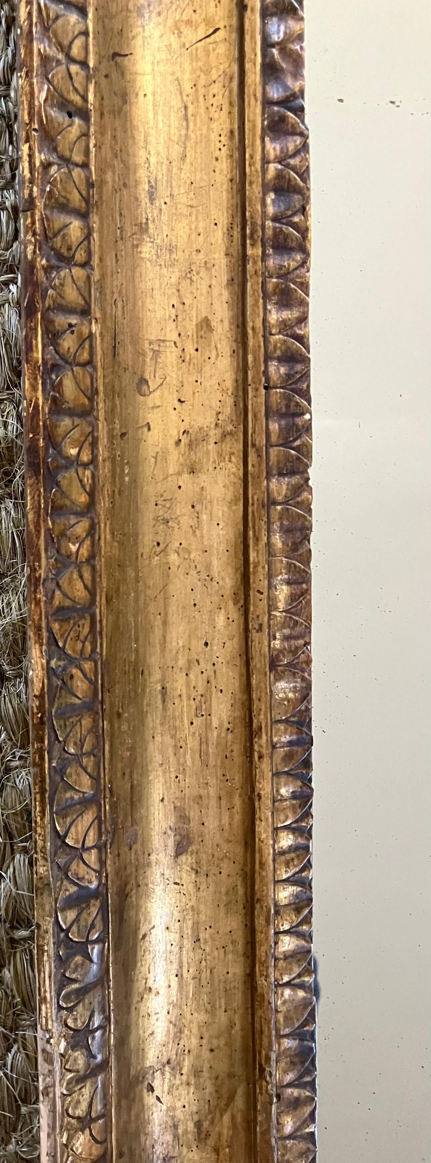 Italian Empire Neoclassical Gilt Mirror For Sale