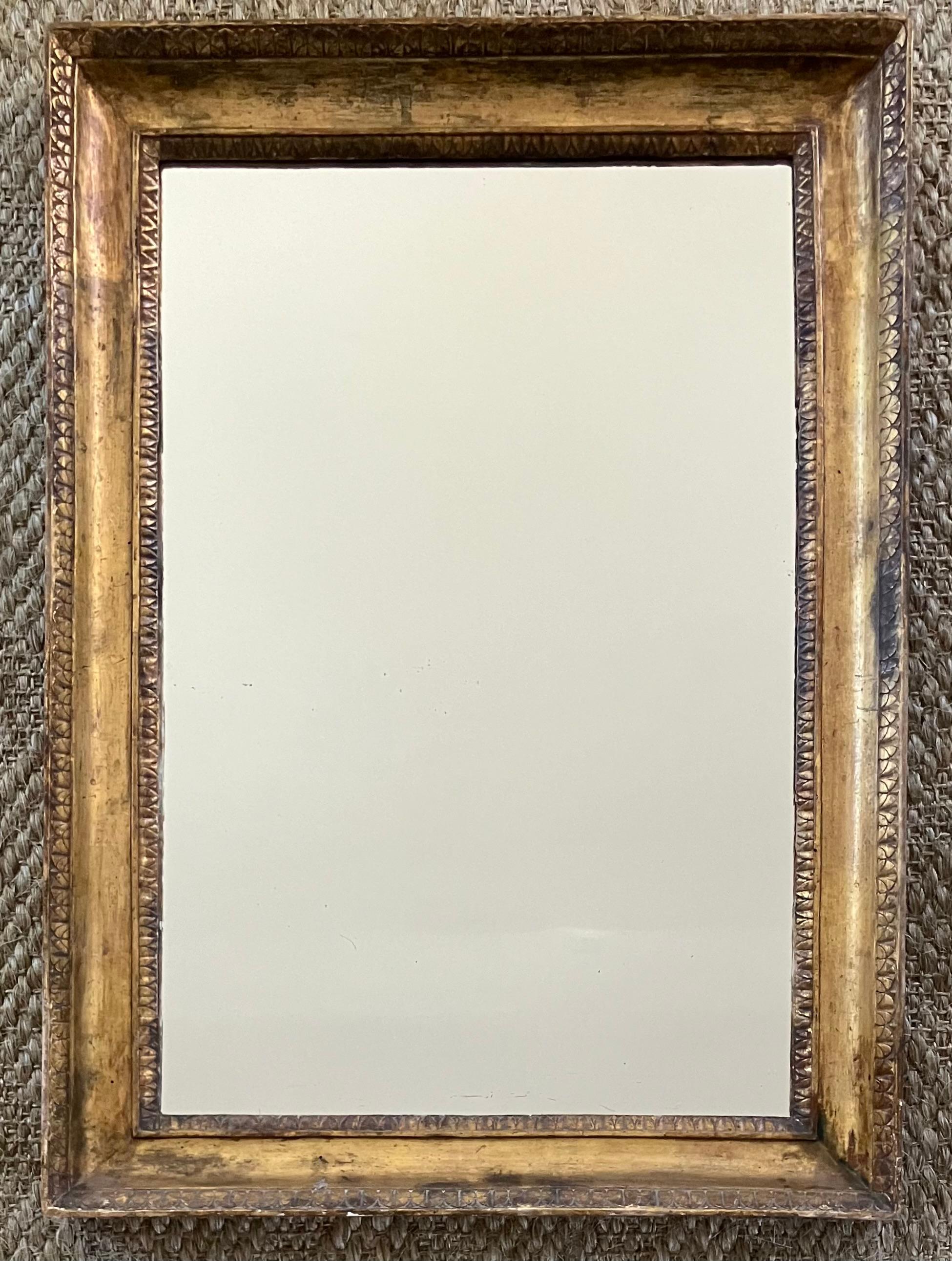 Empire Neoclassical Gilt Mirror In Good Condition For Sale In New York, NY