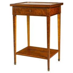 Empire Occasional Table with an Early 18th Century Italian Scagliola Panel Top