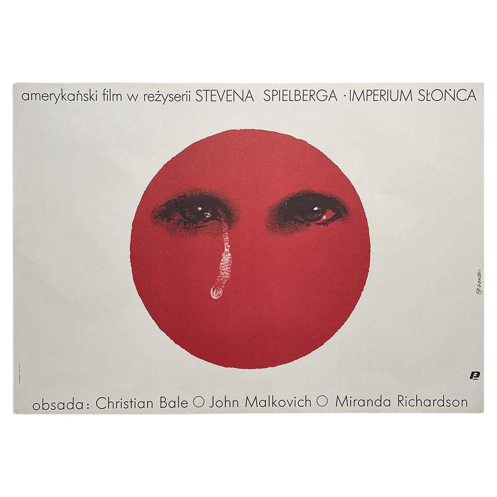 Empire of the Sun, Vintage Polish film Poster by Andrzej Pagowski, 1989 For Sale