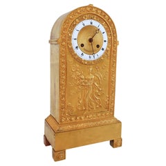 Reloj alegórico Imperio ormolu, siglo XIX hacia 1815