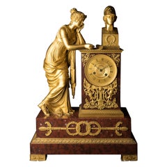 Empire Ormolu Mantel Clock, circa 1820