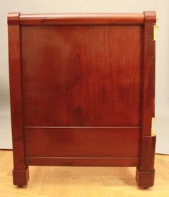 French Empire Gilt Bronze Swan Mounts Mahogany Bed, “Aux Cygnes”, circa 1815