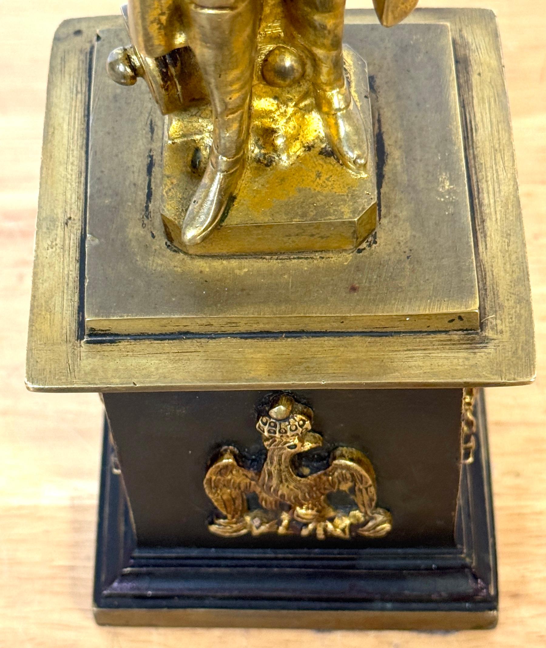 Scultura Impero con ritratto di Napoleone Bonaparte in paesaggio A.I.C. 1875 in vendita 7
