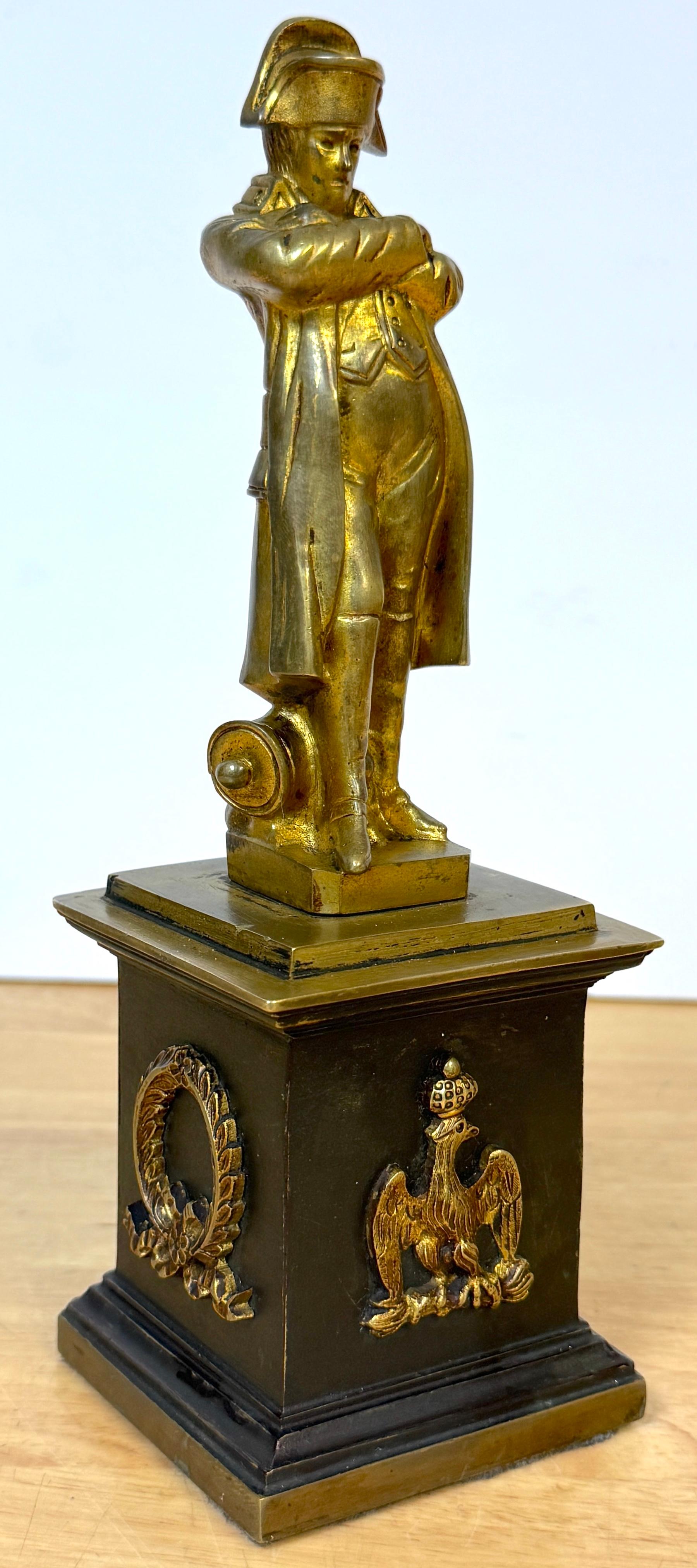 Calco Scultura Impero con ritratto di Napoleone Bonaparte in paesaggio A.I.C. 1875 in vendita