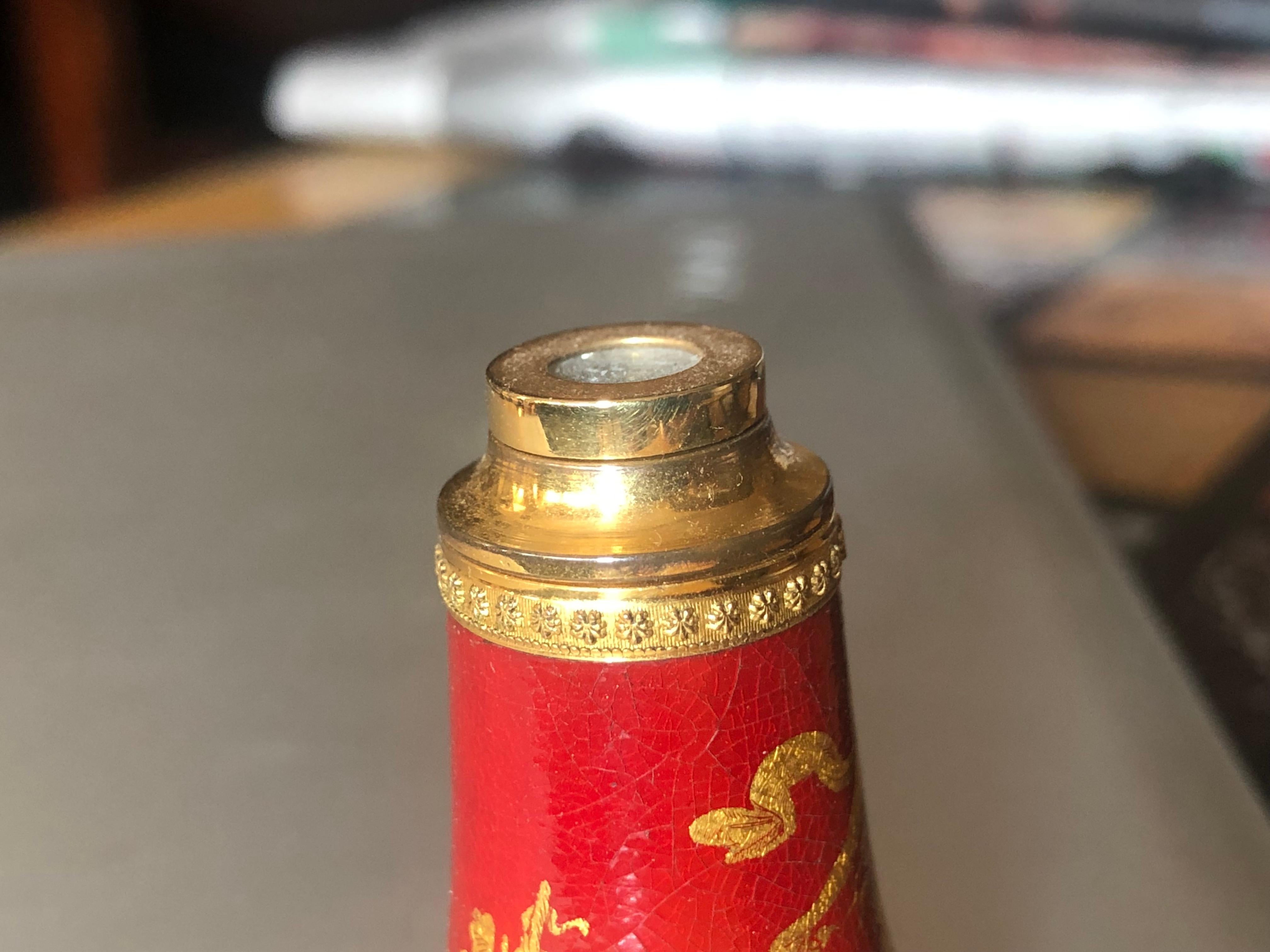 Empire Painted and Lacquered Spyglass, Early 19th Century In Good Condition For Sale In Spencertown, NY