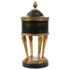 Empire Painted Metal and Gilt Bronze Urn