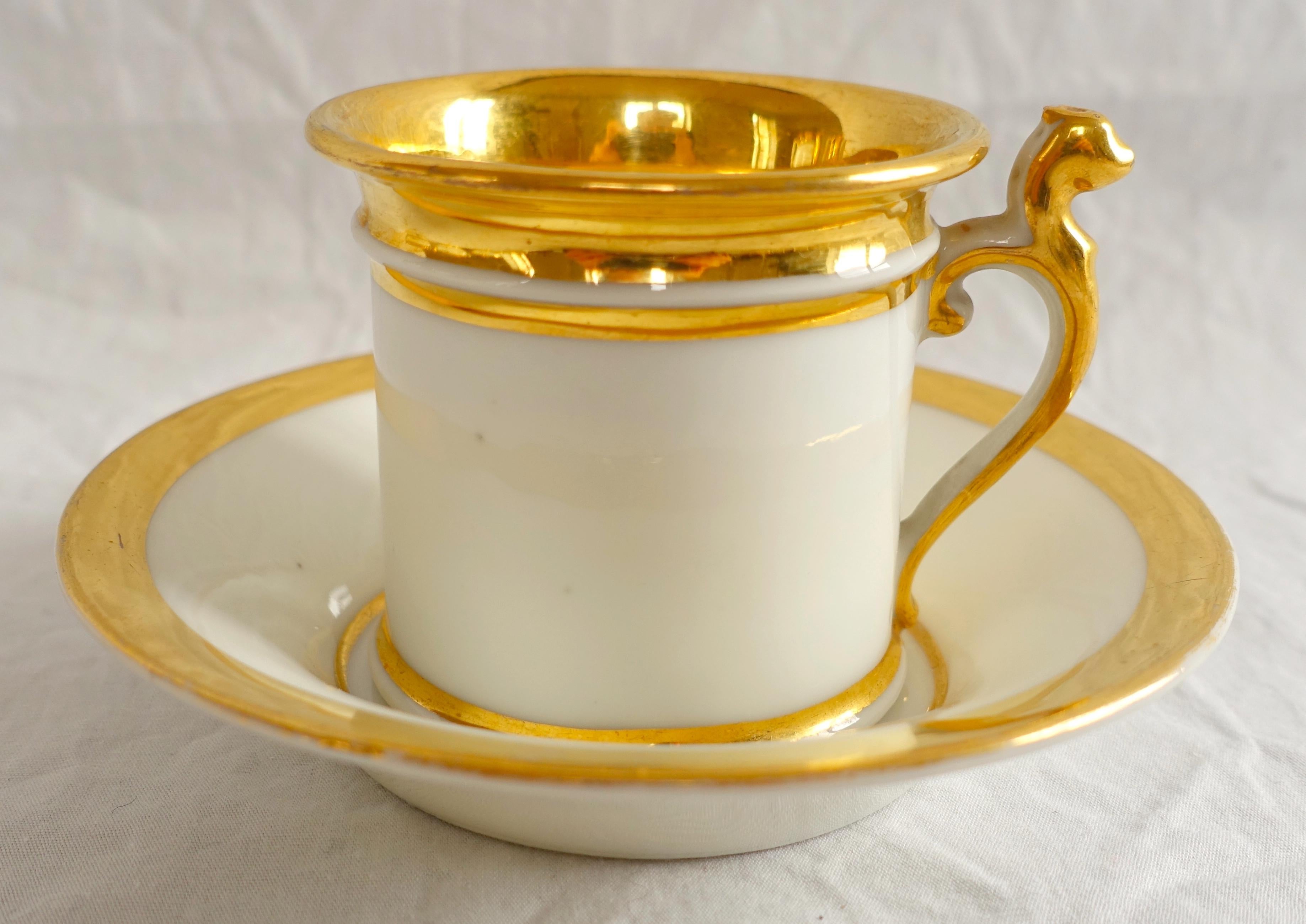 Empire Paris porcelain coffee cups for 12 guests - early 19th century 1