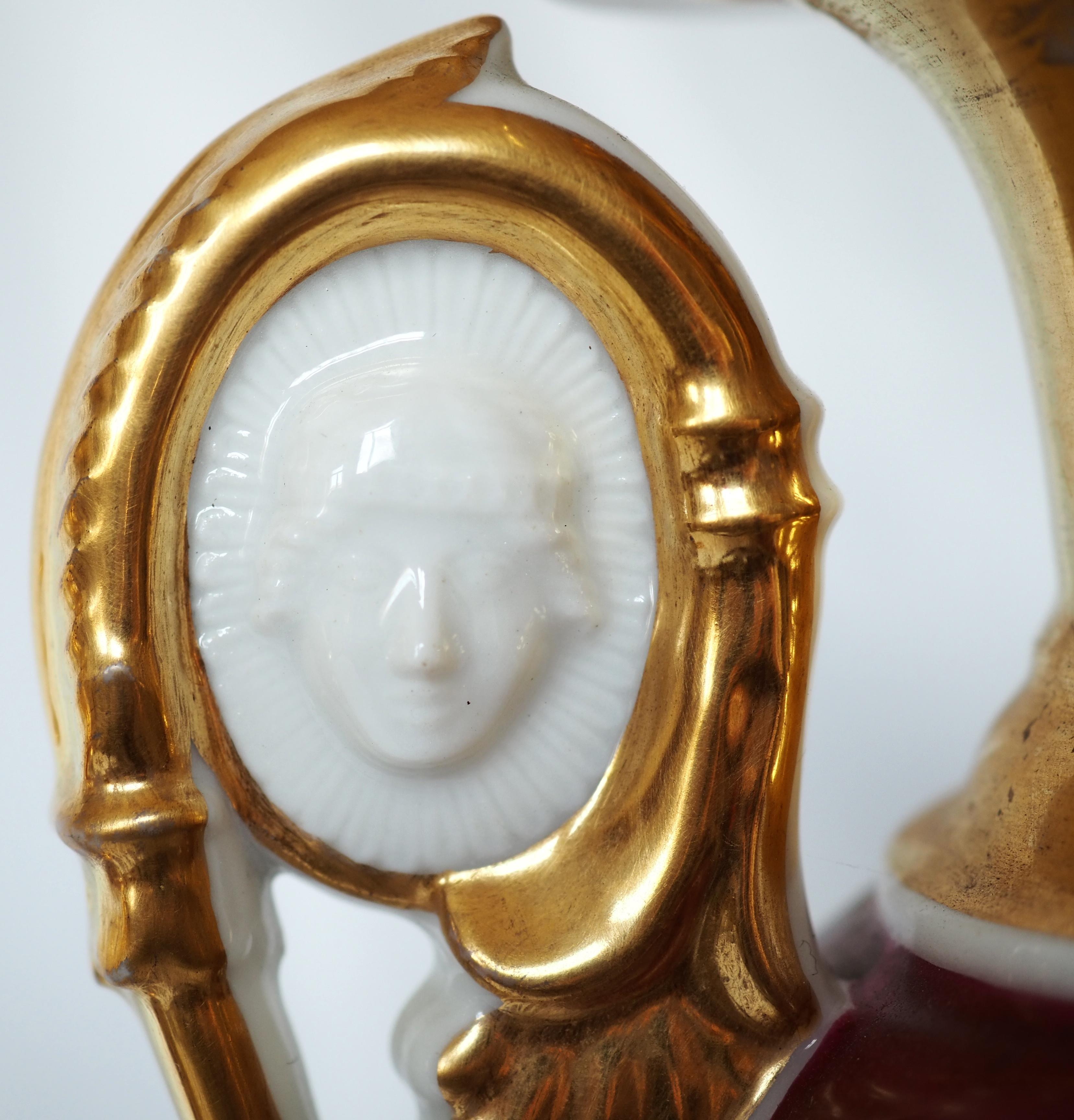 Empire Paris porcelain vases - early 19th century For Sale 8