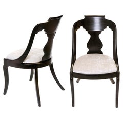 Empire Parlor Chairs, a Pair