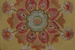 Empire Period Antique Aubusson Rug, Rococo Floral Medallion - Rug & Kilim