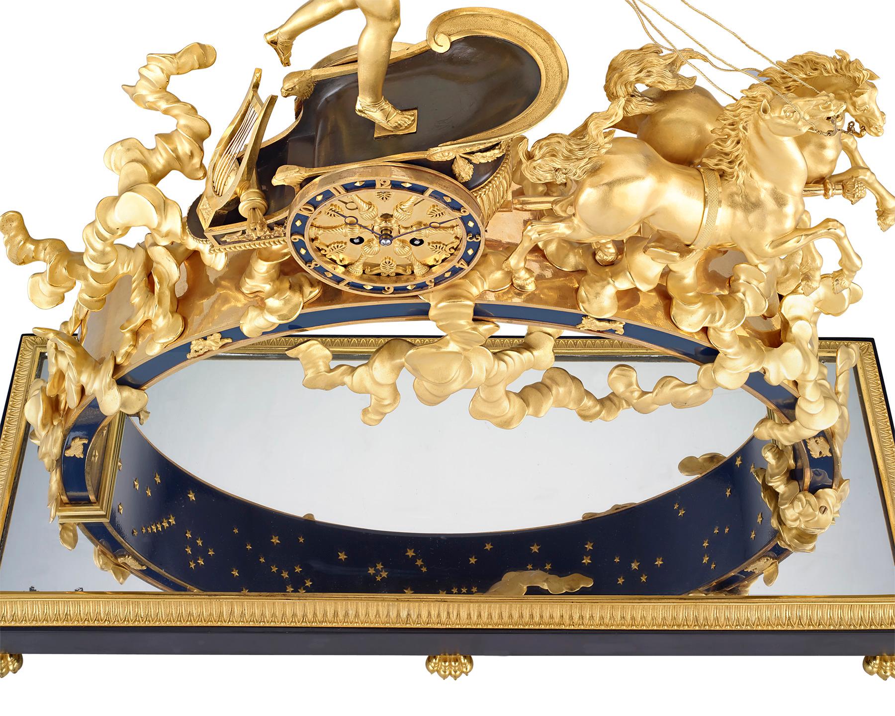 French Empire-Period Apollo Mantel Clock by Pierre-Philippe Thomire