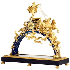 Pendule de cheminée Apollo d'époque Empire par Pierre-Philippe Thomire