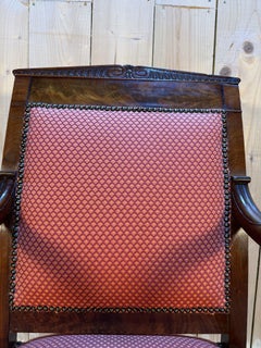 Fauteuil de style Empire en acajou