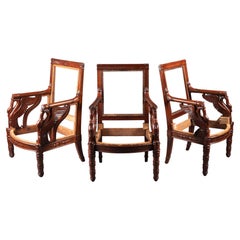 Antique Empire Period Armchairs and Bergere by P.BELLANGÉ