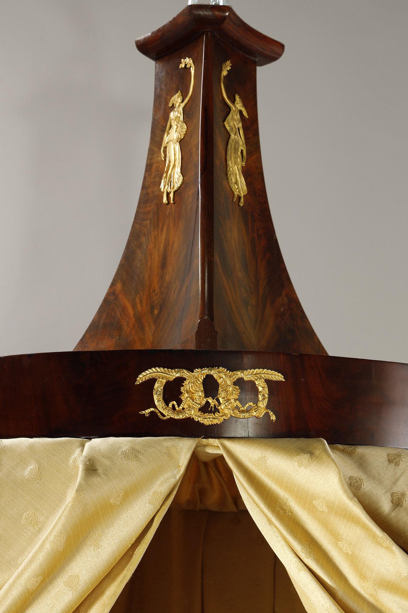 Empire period bed with its canopy For Sale 1