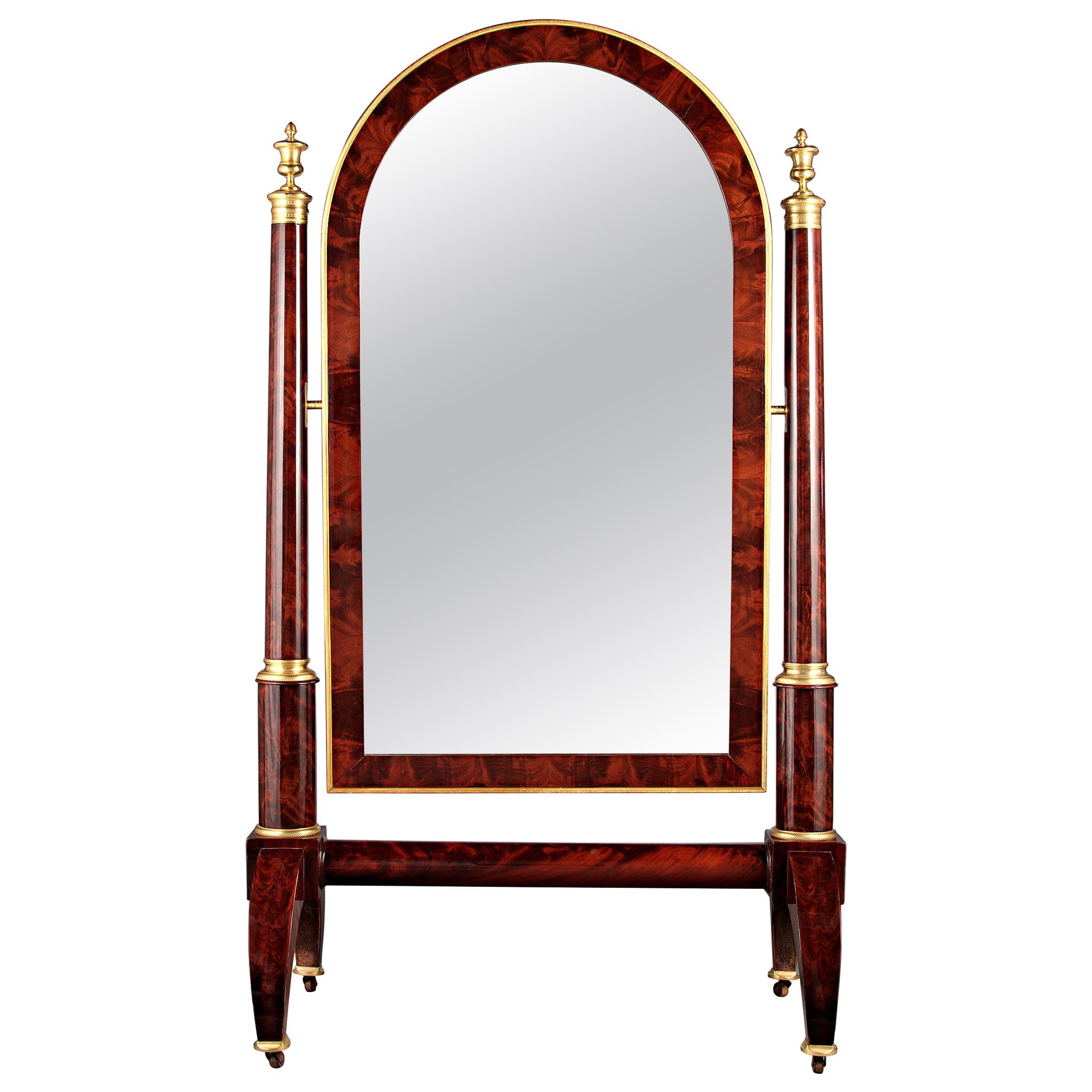 Empire-Period Cheval Mirror