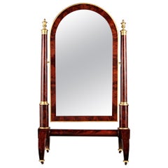 Antique Empire-Period Cheval Mirror