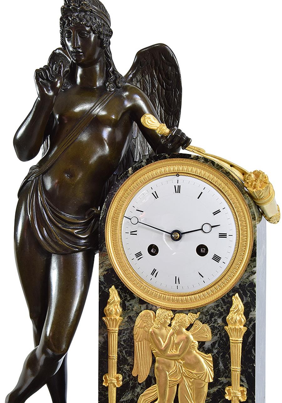European Empire Period Clock, Early 19th Century
