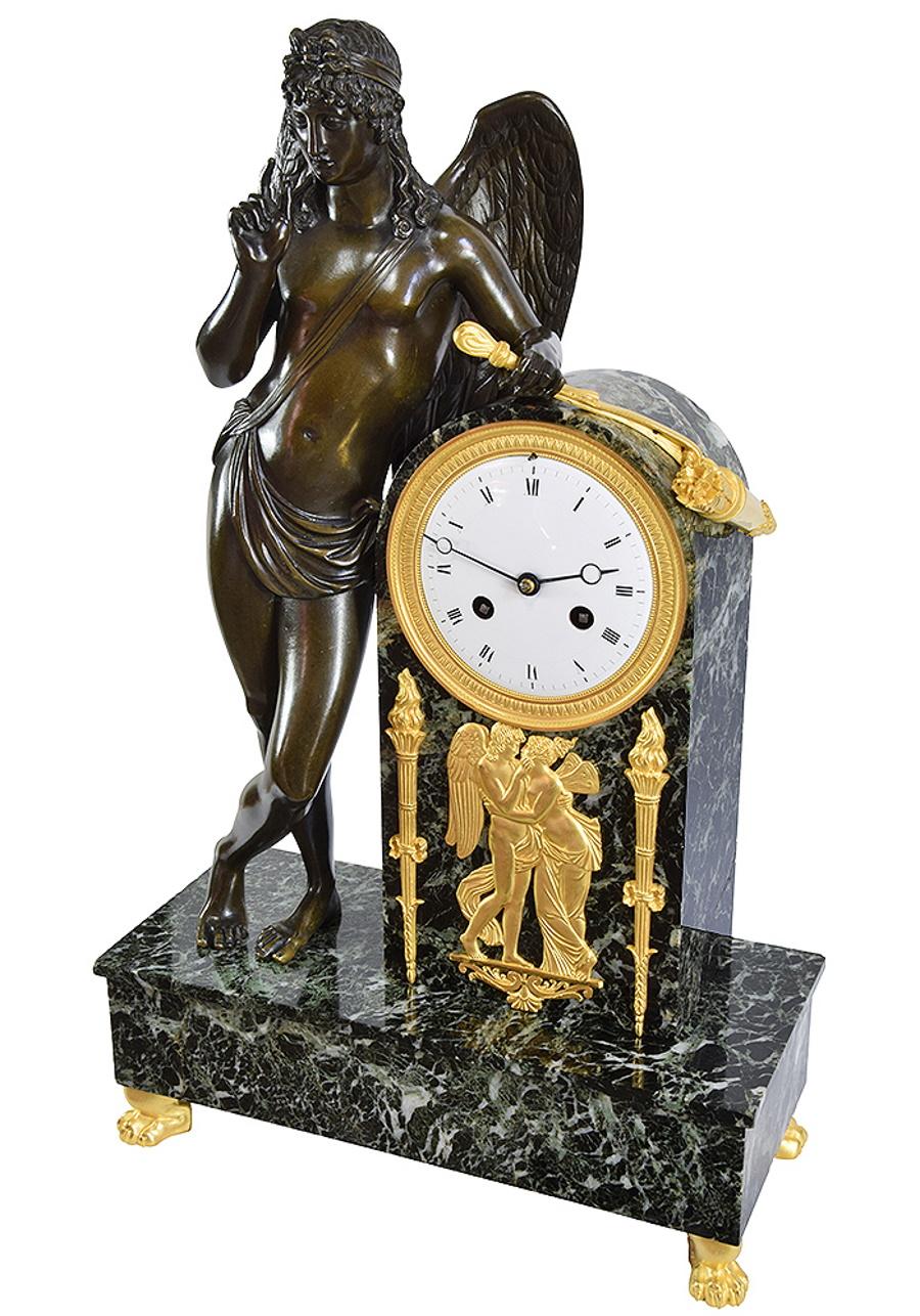 Bronze Empire Period Clock, Early 19th Century