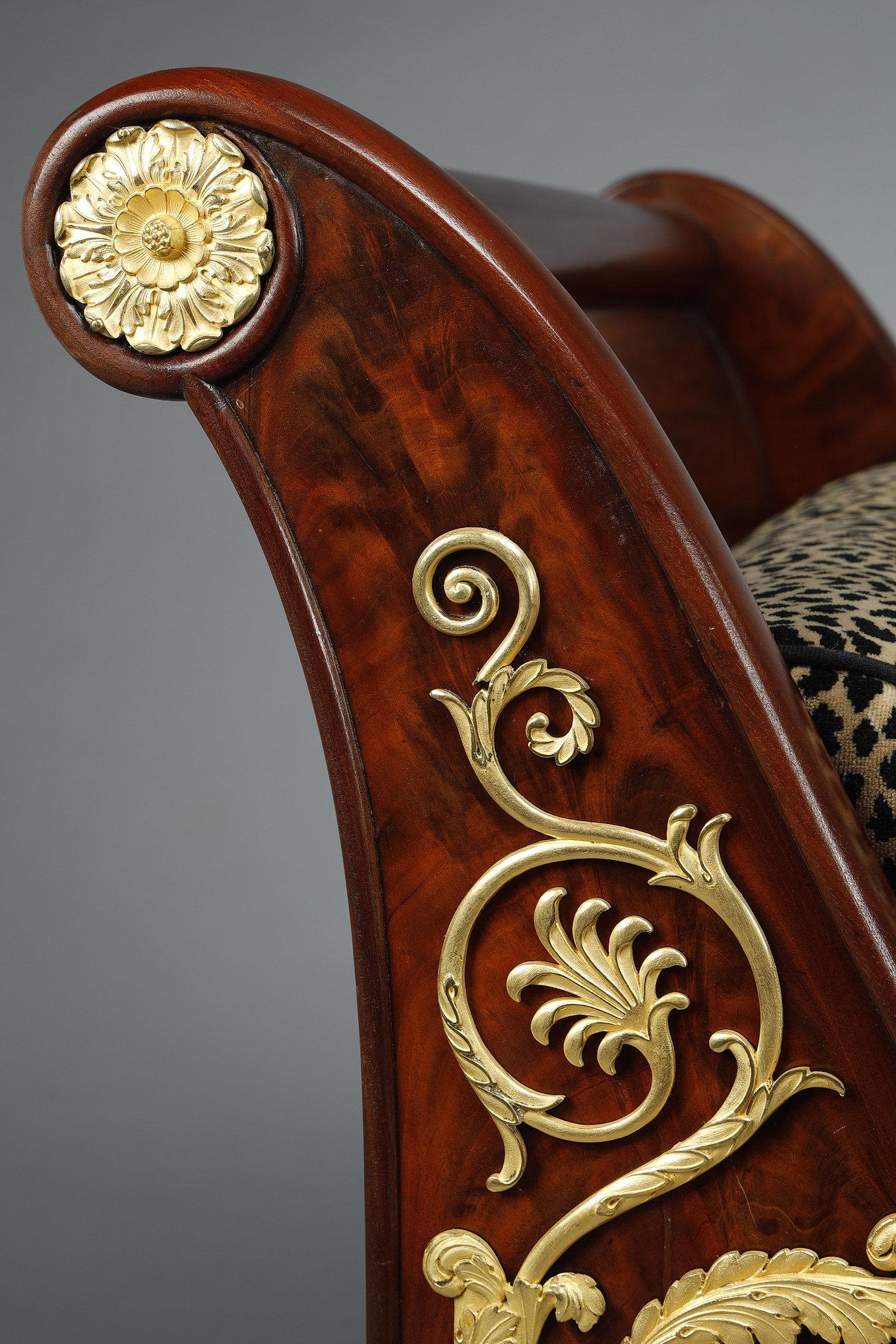 Empire period Day Bed, from the designs of Percier & Fontaine 4