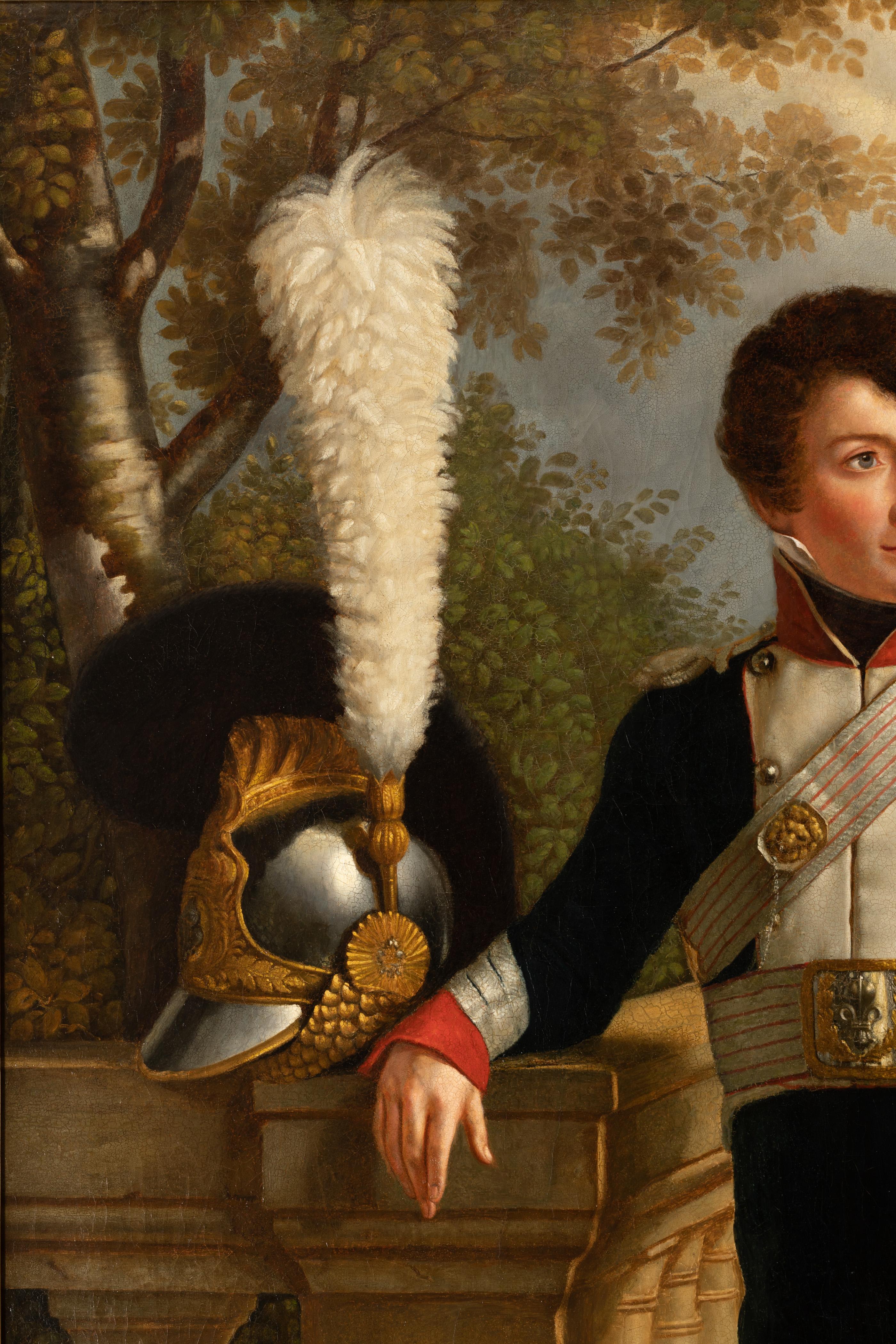 Empire Period Full-Length Portrait of General Ch. Lebrun, Attributed to Kinson For Sale 10