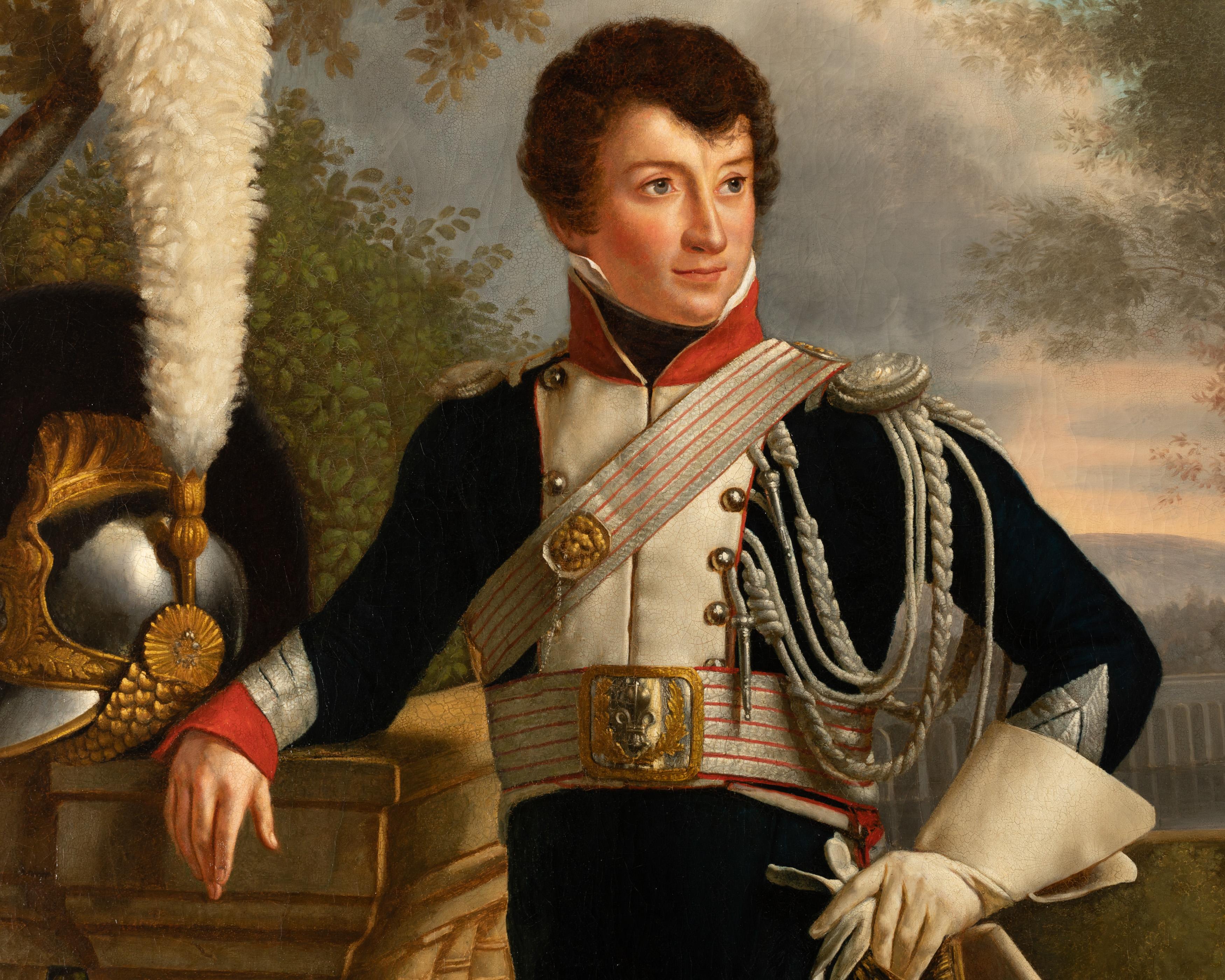 Empire Period Full-Length Portrait of General Ch. Lebrun, Attributed to Kinson For Sale 12