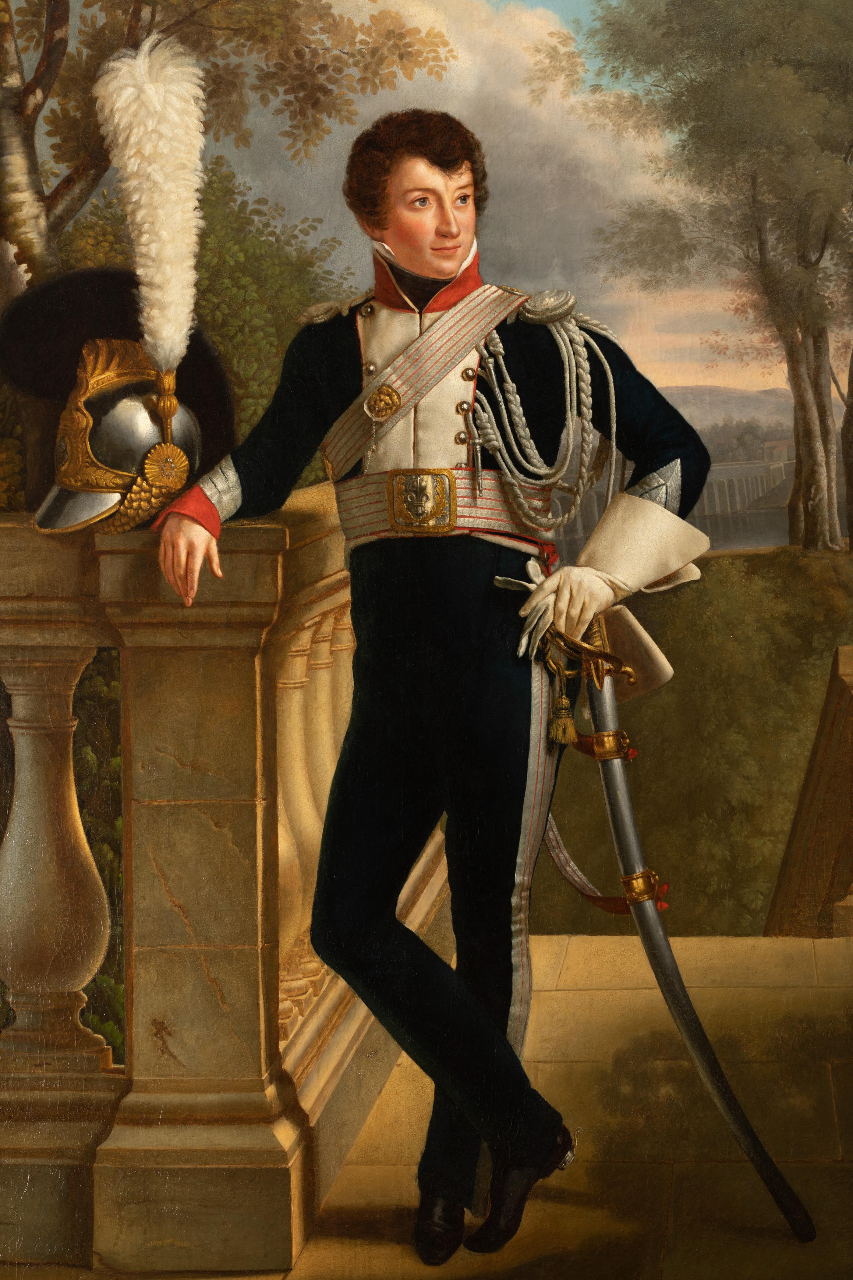 Portrait Of General Anne-Charles Lebrun (1775-1859).
Oil on canvas Attributed to Joseph Kinson (1770-1839).

Dimensions without frame: 207cm x 130.5cm.
Dimensions with frame: 226cm x 159cm.

François-Joseph Kinson:

He settled in Paris after
