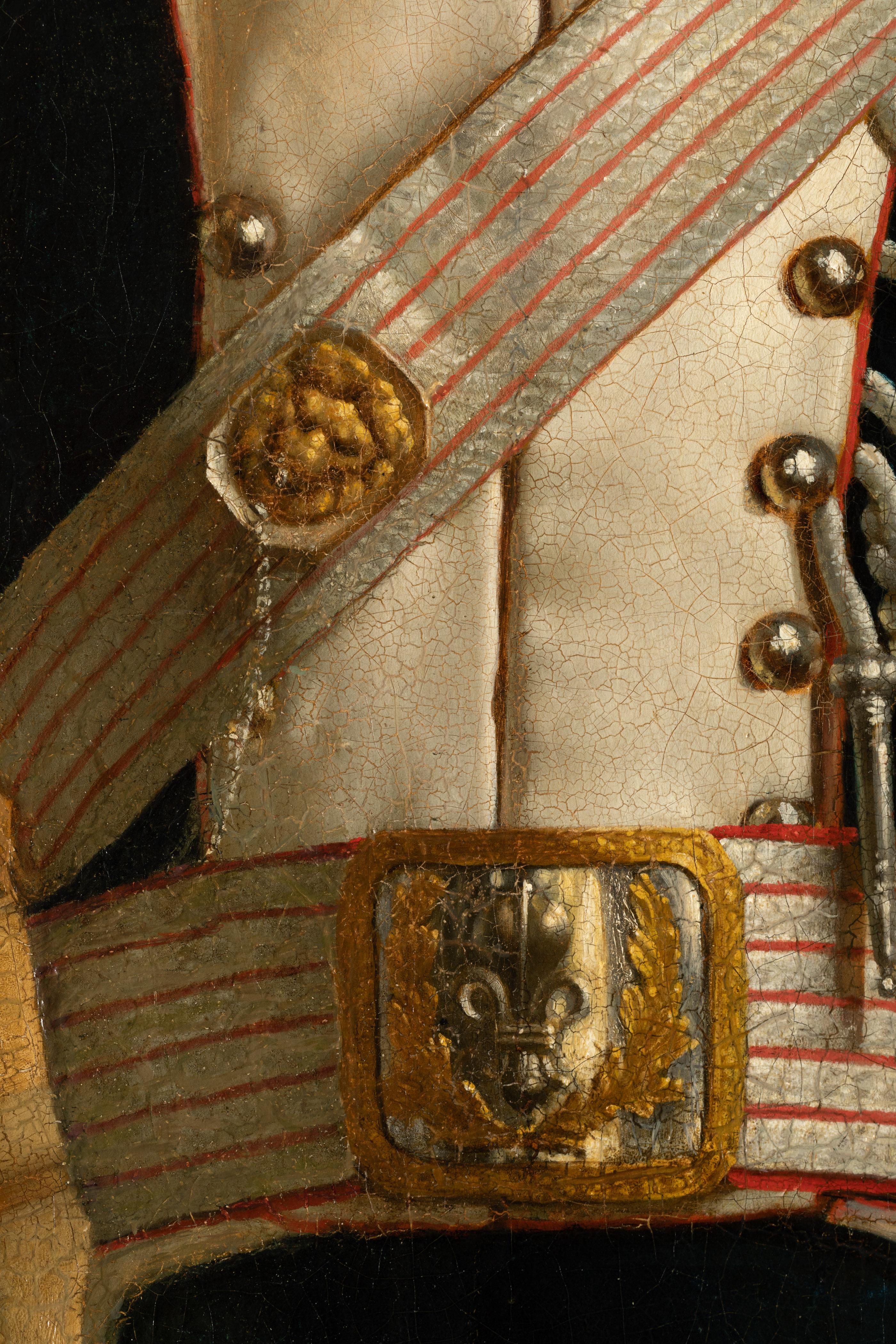 Empire Period Full-Length Portrait of General Ch. Lebrun, Attributed to Kinson For Sale 1