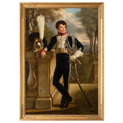Empire Period Full-Length Portrait of General Ch. Lebrun, Attributed to Kinson