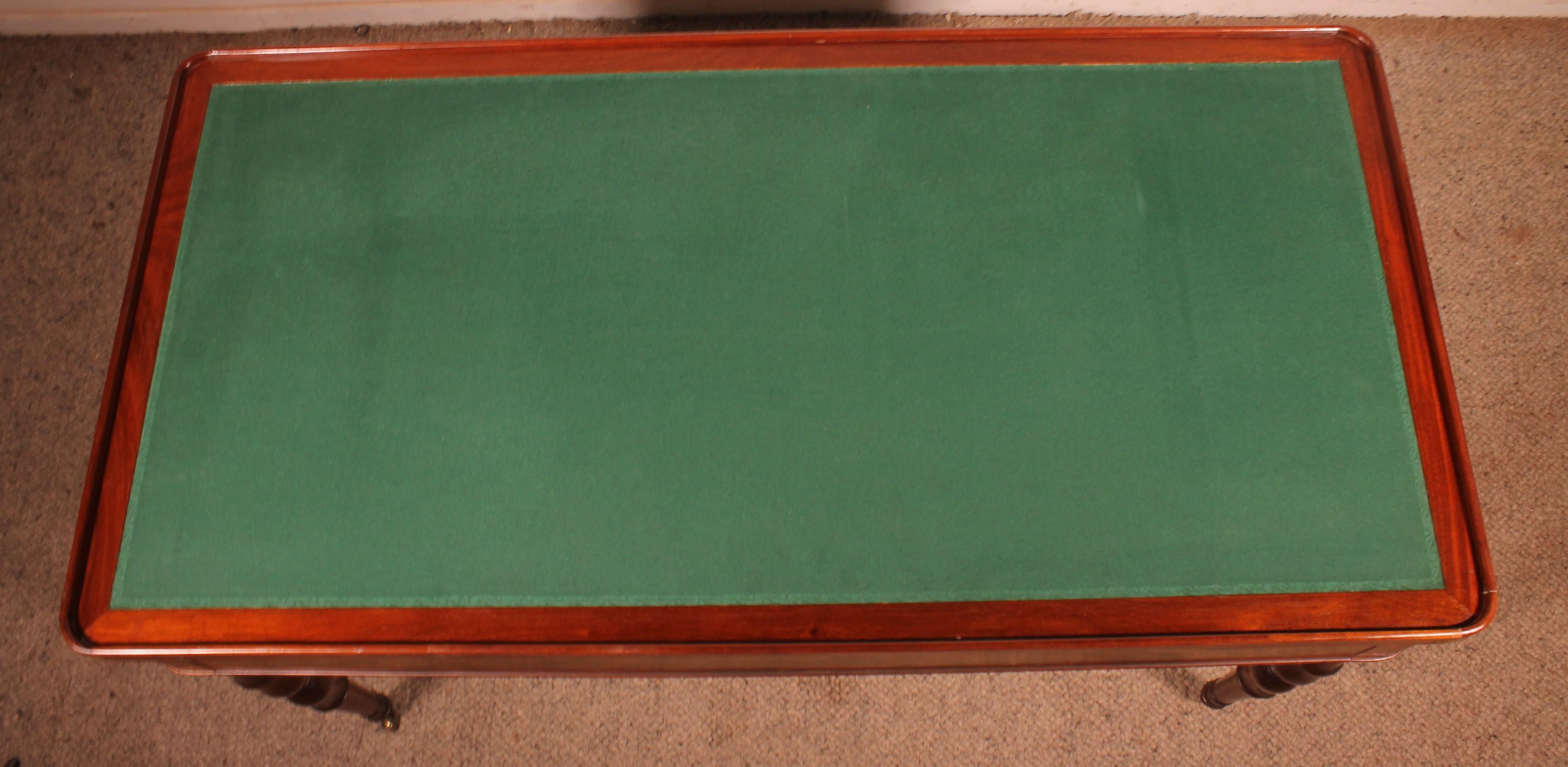 Mesa Tric-trac de Caoba de la Época Imperio en venta 10