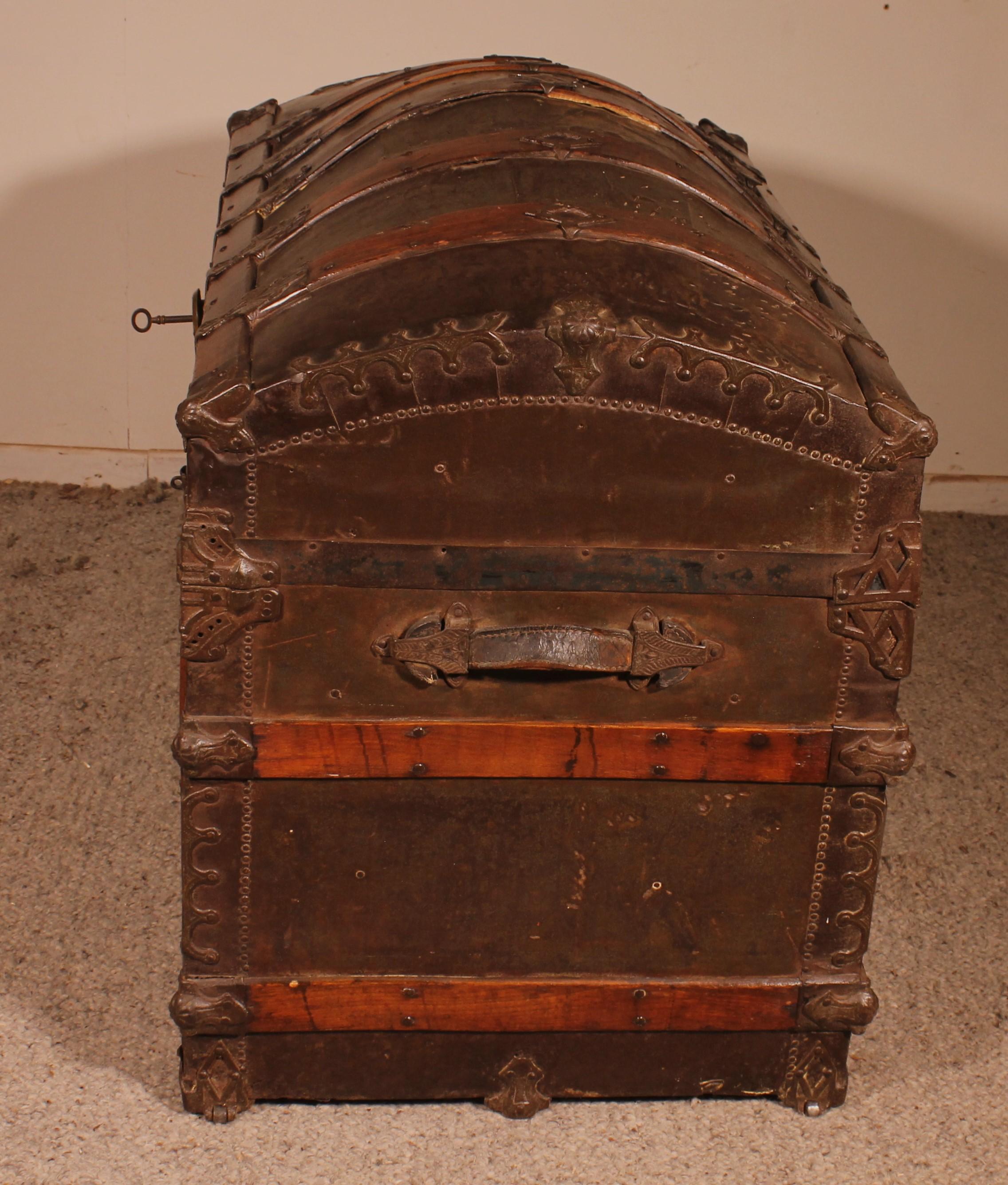 19th Century Empire Period Officer's Trunk For Sale
