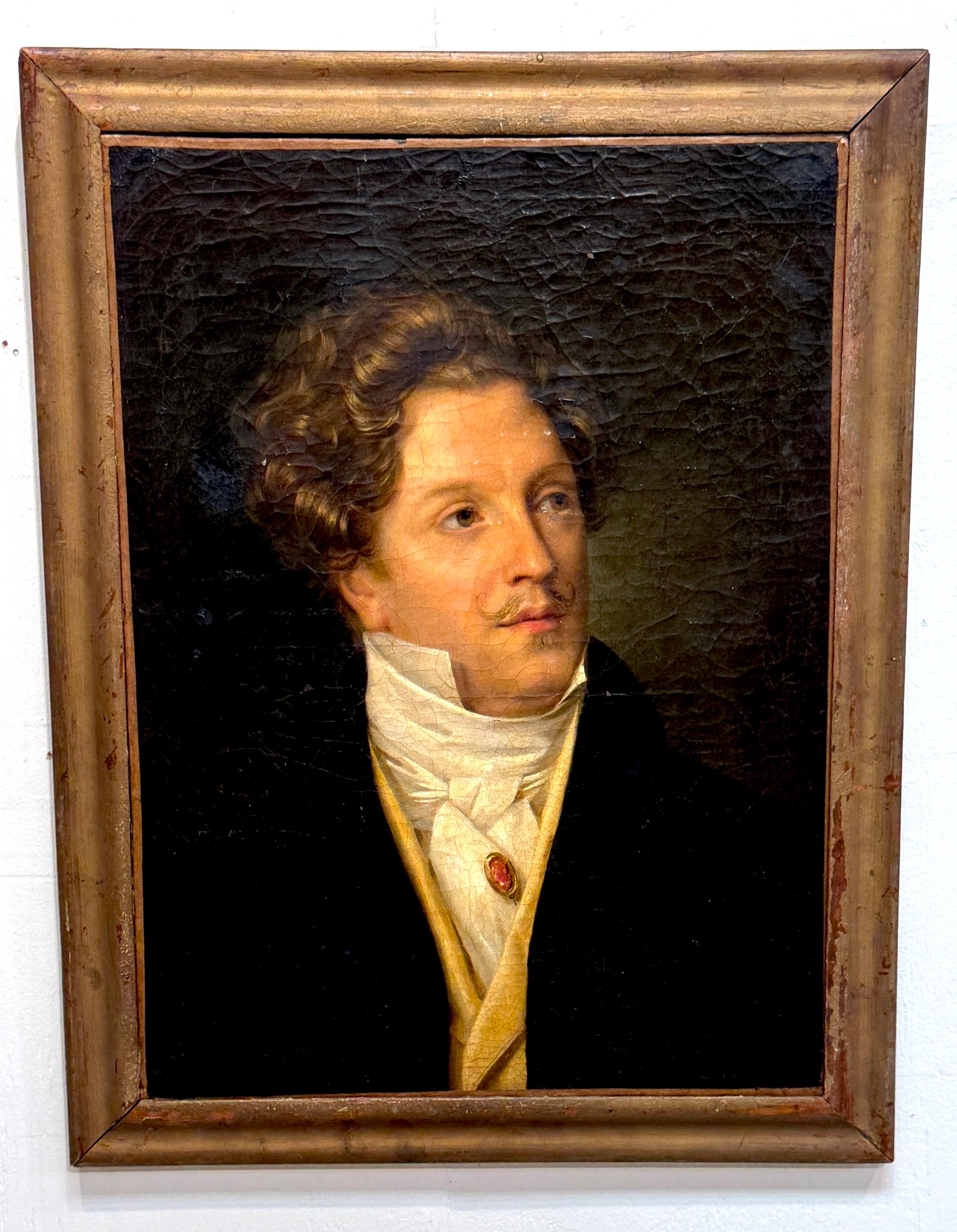 19. Jahrhundert, Empirezeit Porträt des Grafen Gustave de Galard (1779-1841) Französische Schule, um 1805, Öl auf Leinwand
Leinwand: 15,75