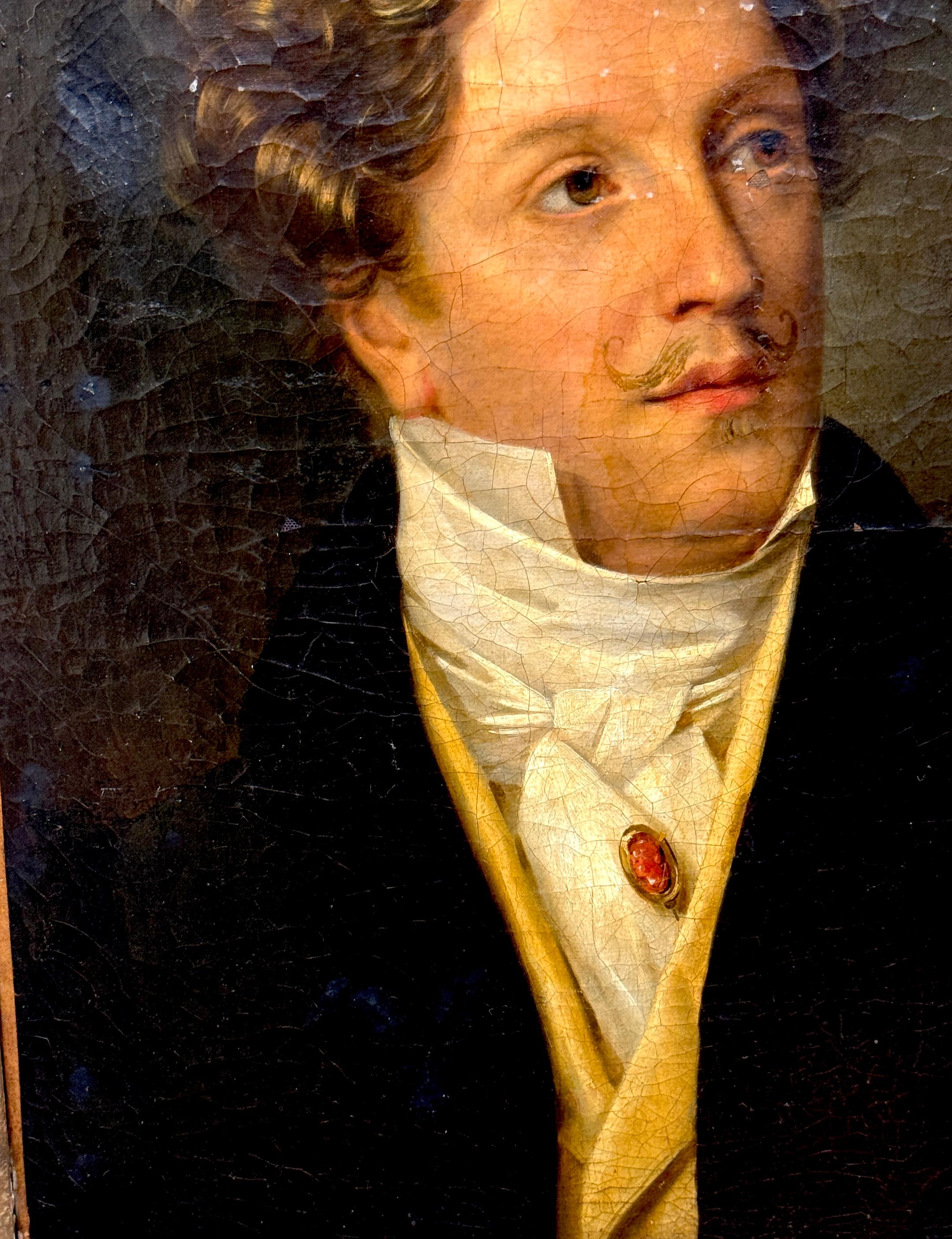 Kaiserzeitliches Porträt des Grafen Gustave de Galard (1779-1841) (19. Jahrhundert) im Angebot