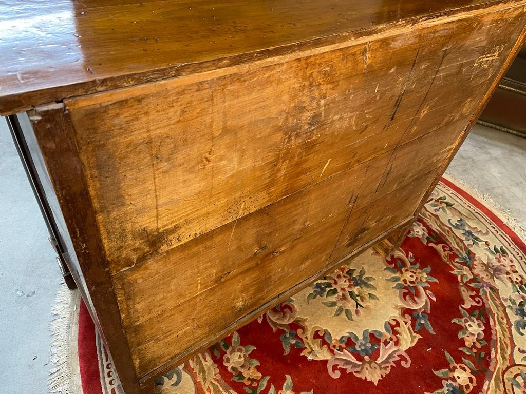 19th Century Empire Period Solid Walnut Chest of Drawers, circa 1810 For Sale