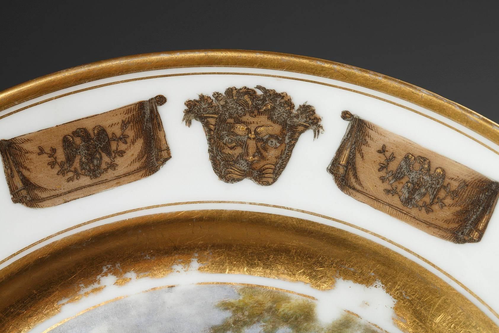 French Empire Plate by Stone, Coquerel and Legros in Paris For Sale