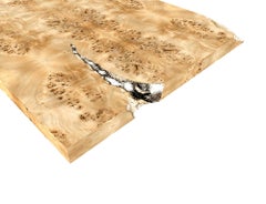 Empire Poplar Dining Table - Hand-Crafted Brass & Veneer - Boca do Lobo