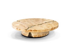 Empire Poplar Root Center Table - Hand-Crafted Wood Veneer - Boca do Lobo