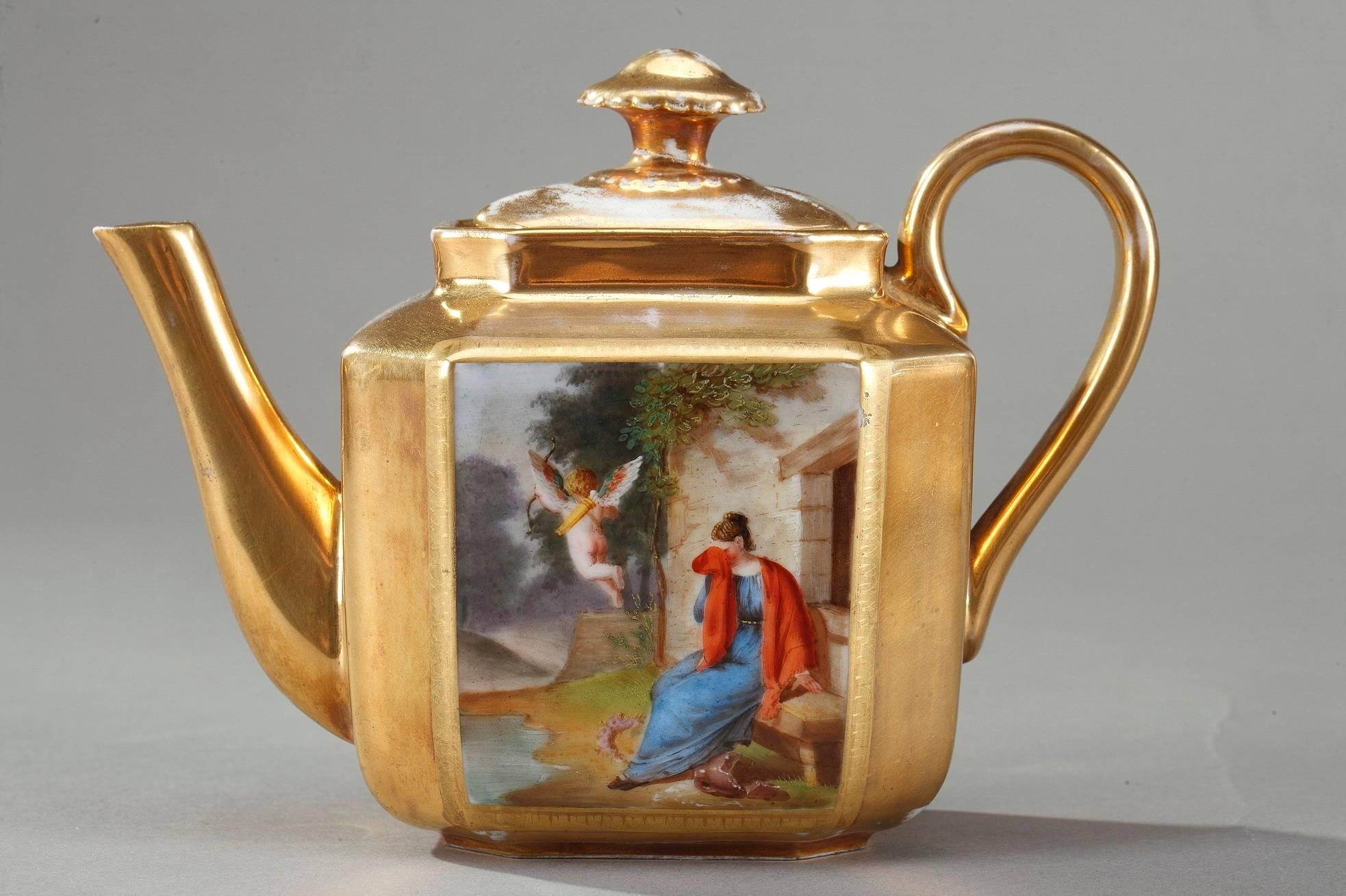 Empire Porcelain Coffee Service with Mythological Scenes 1